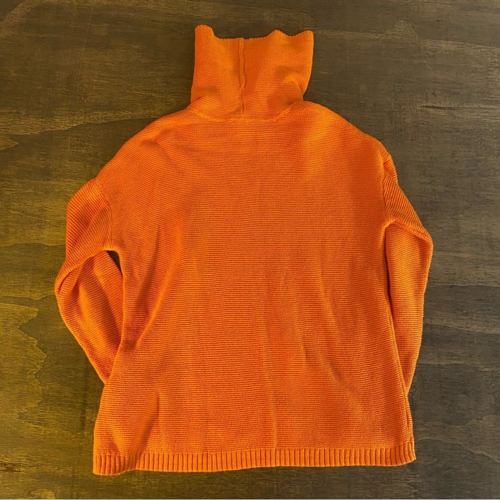 J.Jill Orange Cowlneck Sweater - Picture 5 of 6
